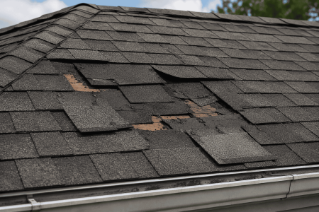 Roofsmith Restoration Akron, Ohio Roof Repair of Missing and Damaged Shingles