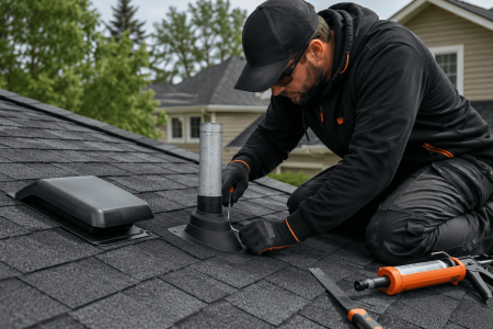 Roofsmith Restoration Akron, Ohio Roof Vent and Pipe Boot Repair